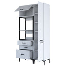 Set Dulap Bucătărie NICE 2 rafturi 3 uși 3 sertare, 100 x 199 cm 