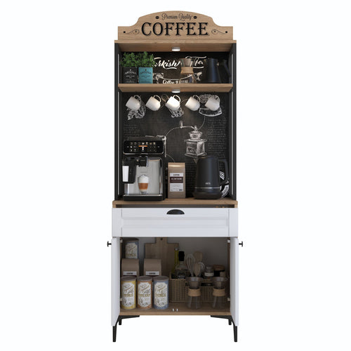 Dulap Bucătărie PRETTY cu LED 2 uși 1 sertar, 70 x 170 cm - Maroom