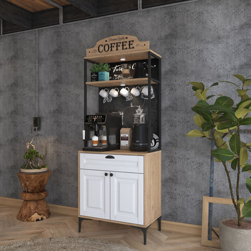 Dulap Bucătărie PRETTY cu LED 2 uși 1 sertar, 70 x 170 cm - Maroom