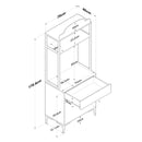 Dulap Bucătărie PRETTY cu LED 2 uși 1 sertar, 70 x 170 cm - Maroom