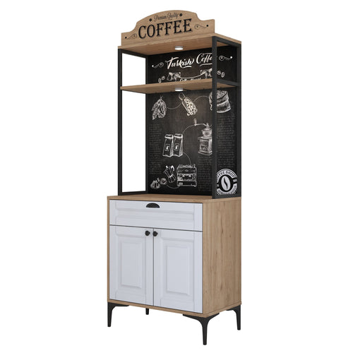 Dulap Bucătărie PRETTY cu LED 2 uși 1 sertar, 70 x 170 cm - Maroom