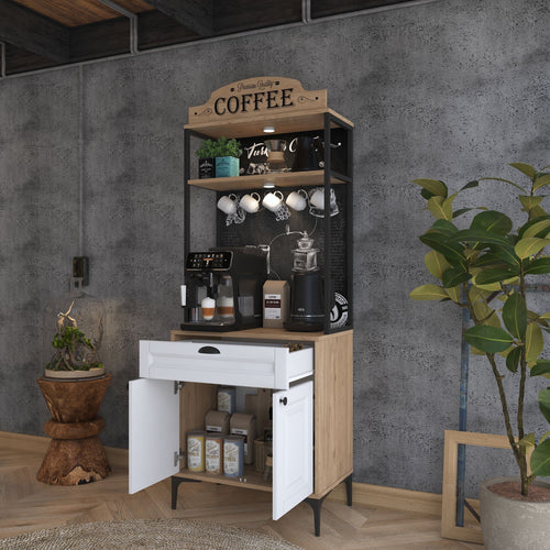 Dulap Bucătărie PRETTY cu LED 2 uși 1 sertar, 70 x 170 cm - Maroom