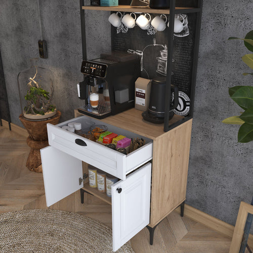 Dulap Bucătărie PRETTY cu LED 2 uși 1 sertar, 70 x 170 cm - Maroom