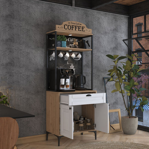 Dulap Bucătărie PRETTY cu LED 2 uși 1 sertar, 70 x 170 cm - Maroom