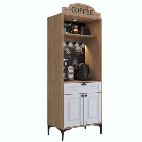 Dulap Bucătărie PRETTY cu LED 1 raft 2 uşi 1 sertar, 70 x 170 cm 