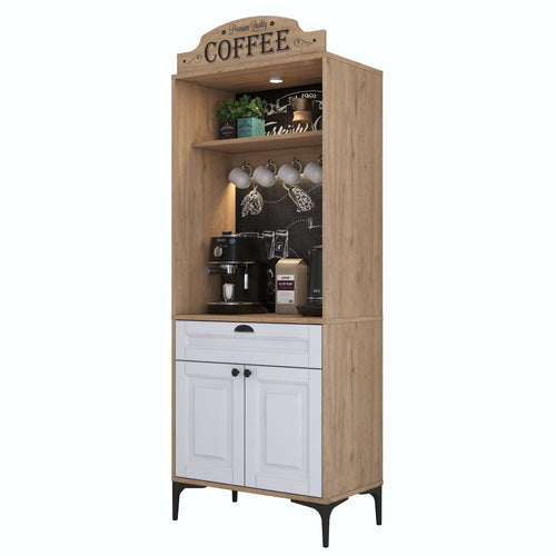 Dulap Bucătărie PRETTY cu LED 1 raft 2 uşi 1 sertar, 70 x 170 cm 