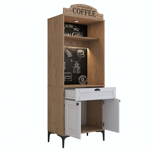 Dulap Bucătărie PRETTY cu LED 1 raft 2 uşi 1 sertar, 70 x 170 cm 