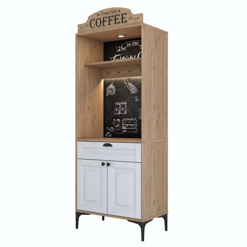 Dulap Bucătărie PRETTY cu LED 1 raft 2 uşi 1 sertar, 70 x 170 cm 