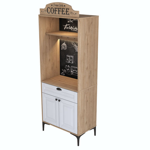 Dulap Bucătărie PRETTY cu LED 1 raft 2 uşi 1 sertar, 70 x 170 cm 