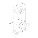 Dulap Bucătărie PRETTY cu LED 1 raft 2 uşi 1 sertar, 70 x 170 cm 