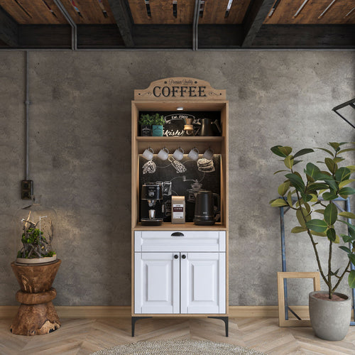 Dulap Bucătărie PRETTY cu LED 1 raft 2 uşi 1 sertar, 70 x 170 cm 