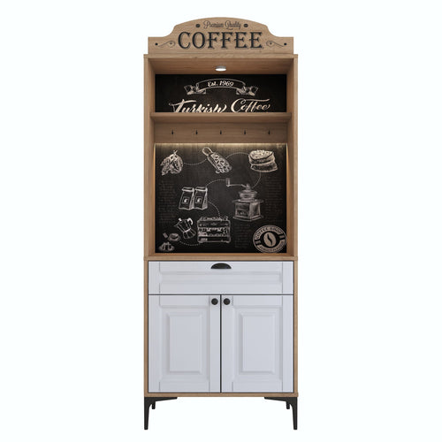 Dulap Bucătărie PRETTY cu LED 1 raft 2 uşi 1 sertar, 70 x 170 cm 