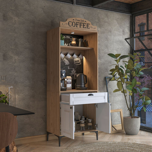 Dulap Bucătărie PRETTY cu LED 1 raft 2 uşi 1 sertar, 70 x 170 cm 