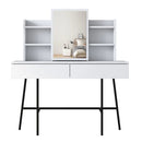 Masă de toaleta BRITNEY 6 rafturi 2 sertare 1 ușa 120 x 132 cm - Maroom