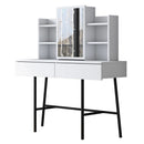 Masă de toaleta BRITNEY 6 rafturi 2 sertare 1 ușa 120 x 132 cm - Maroom