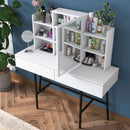 Masă de toaleta BRITNEY 6 rafturi 2 sertare 1 ușa 120 x 132 cm - Maroom