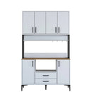 Dulap Bucătărie NICE 2 rafturi 6 uși 2 sertare, 120 x 199 cm - Maroom