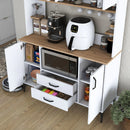 Dulap Bucătărie NICE 4 rafturi 6 uși 2 sertare, 120 x 184 cm - Maroom