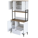 Dulap Bucătărie NICE 2 rafturi 4 uși 1 sertar, 90 x 184 cm - Maroom