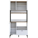 Dulap Bucătărie NICE 2 rafturi 4 uși 1 sertar, 90 x 184 cm - Maroom