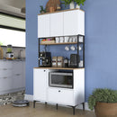 Dulap Bucătărie NICE 2 rafturi 4 uși 1 sertar, 90 x 184 cm - Maroom