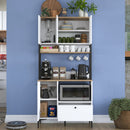 Dulap Bucătărie NICE 2 rafturi 4 uși 1 sertar, 90 x 184 cm - Maroom