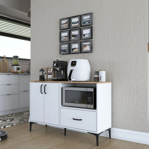 Dulap Bucătărie NICE 1 raft 2 uși 1 sertar, 120 x 79 cm - Maroom