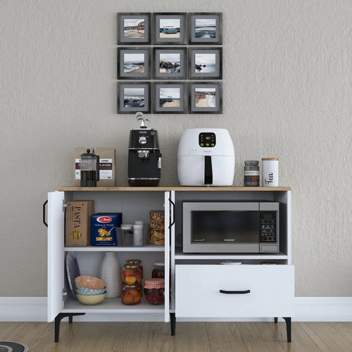 Dulap Bucătărie NICE 1 raft 2 uși 1 sertar, 120 x 79 cm - Maroom