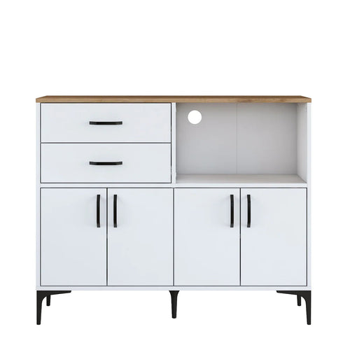 Dulap Bucătărie NICE 1 raft 4 uși 2 sertare, 120 x 99 cm - Maroom