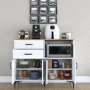 Dulap Bucătărie NICE 1 raft 4 uși 2 sertare, 120 x 99 cm - Maroom