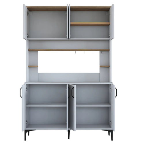 Dulap Bucătărie NICE 3 rafturi 8 uși, 120 x 184 cm - Maroom