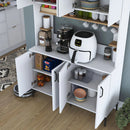 Dulap Bucătărie NICE 3 rafturi 8 uși, 120 x 184 cm - Maroom