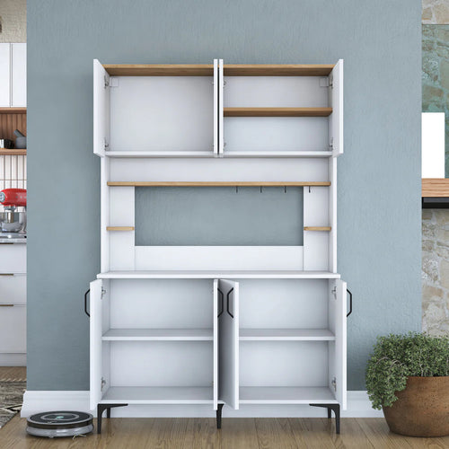 Dulap Bucătărie NICE 3 rafturi 8 uși, 120 x 184 cm - Maroom