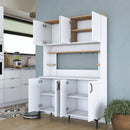 Dulap Bucătărie NICE 3 rafturi 8 uși, 120 x 184 cm - Maroom