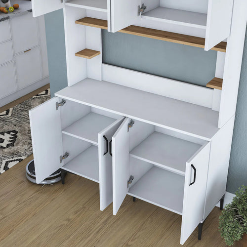 Dulap Bucătărie NICE 3 rafturi 8 uși, 120 x 184 cm - Maroom