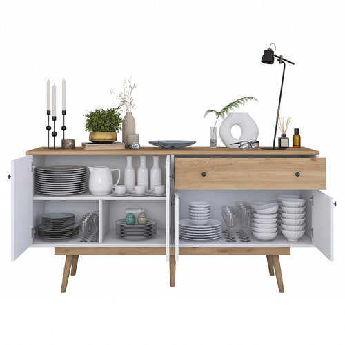 Comodă VERSA 4 uşi 1 sertar 180 x 88 cm - Maroom