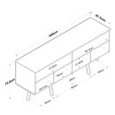 Comodă ALIX 4 uşi 180 x 74 cm - Maroom