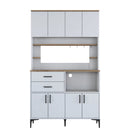 Dulap Bucătărie NICE 4 rafturi 8 uși 2 sertare, 120 x 204 cm - Maroom