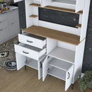 Dulap Bucătărie NICE 4 rafturi 8 uși 2 sertare, 120 x 204 cm - Maroom