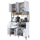 Dulap Bucătărie NICE 2 rafturi 8 uși 2 sertare, 120 x 219 cm - Maroom