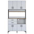 Dulap Bucătărie NICE 2 rafturi 8 uși 2 sertare, 120 x 219 cm - Maroom