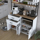 Dulap Bucătărie NICE 2 rafturi 8 uși 2 sertare, 120 x 219 cm - Maroom