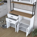 Dulap Bucătărie NICE 2 rafturi 8 uși 2 sertare, 120 x 219 cm - Maroom