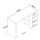 Birou VICTORIA Alb 3 rafturi 120 x 45 cm - Maroom