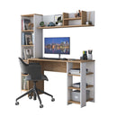 Birou VICTORIA 12 rafturi 120 x 45 cm, Alb - Maroom