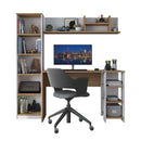 Birou VICTORIA 12 rafturi 120 x 45 cm, Alb - Maroom