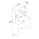 Birou VICTORIA Alb, 3 rafturi 90 x 45 cm - Maroom
