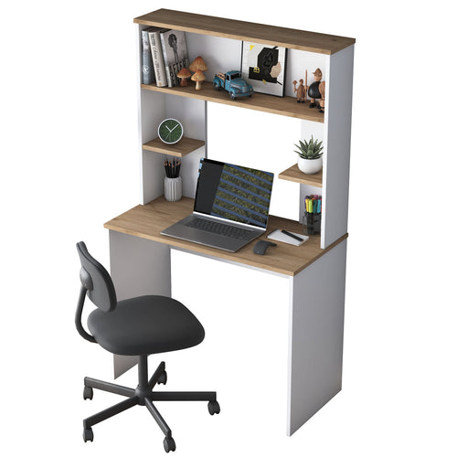 Birou VICTORIA Alb, 3 rafturi 90 x 45 cm - Maroom