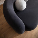 Canapea MUFFIN-MR, Opțiuni culoare, Material : Catifea  Picior&nbsp : Metal Argintiu, Pernă Pentru Spate : Burete moale  detalie din sus