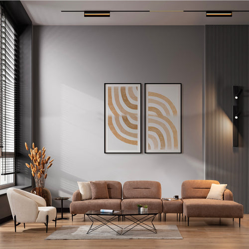 Modul 1 loc KAPPA, modul şezlong, Material : Țesătură, picioarelor:Metal, setul